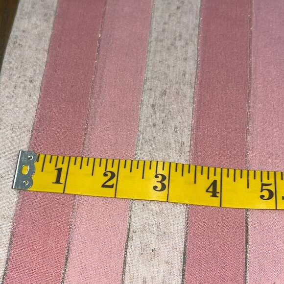Knit fabric pink and white stripe 38" x60" - Picture 6 of 7